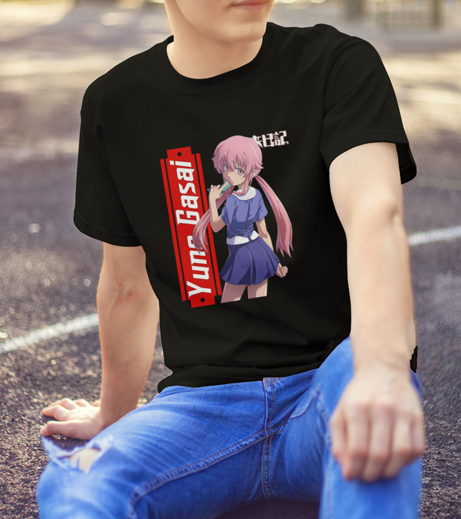 Kawaii Yuno Gasai Future Diary Anime Character Pose T-Shirt