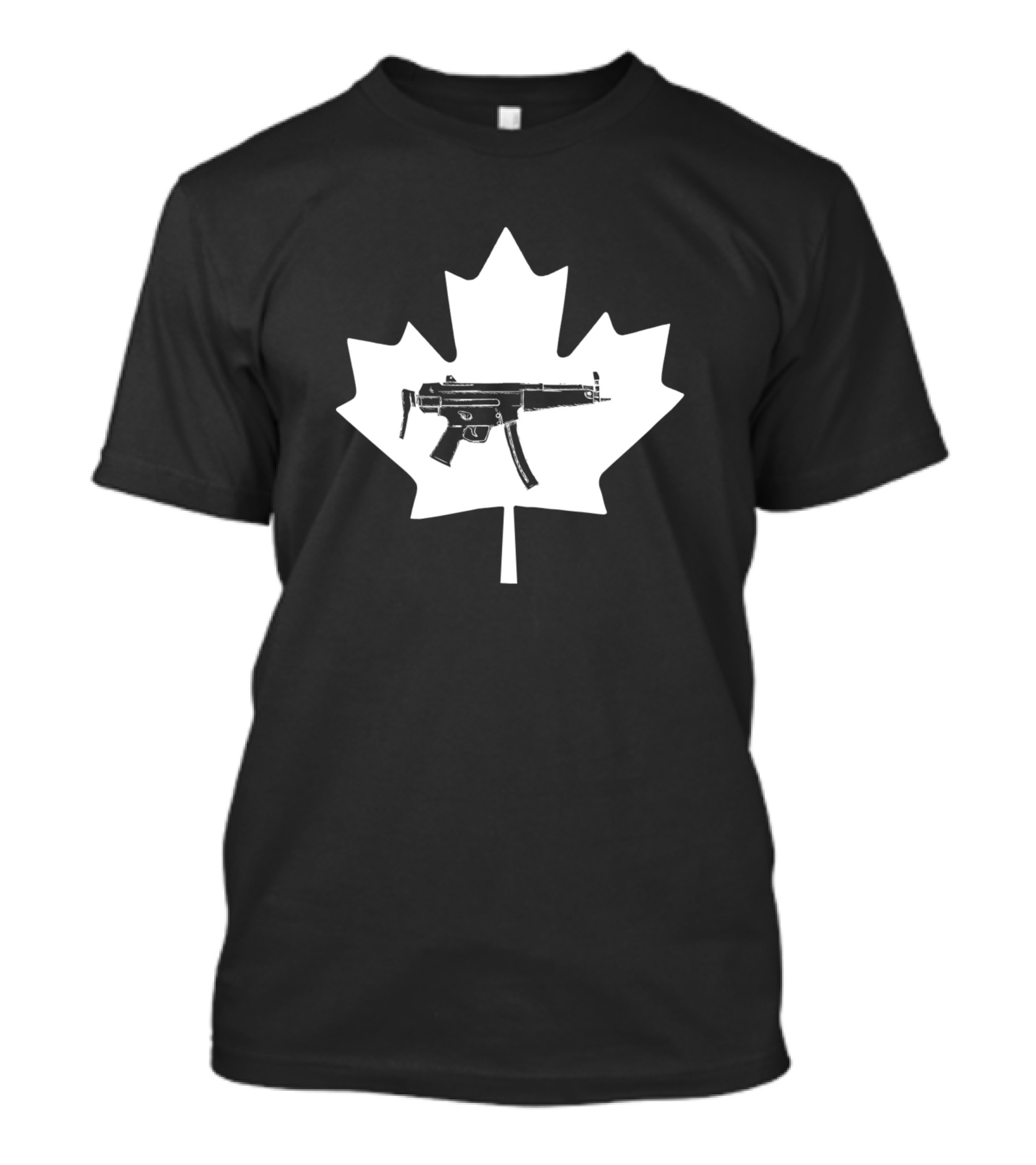 Keep Canada Tactical Maple Leaf Gun T-Shirt
