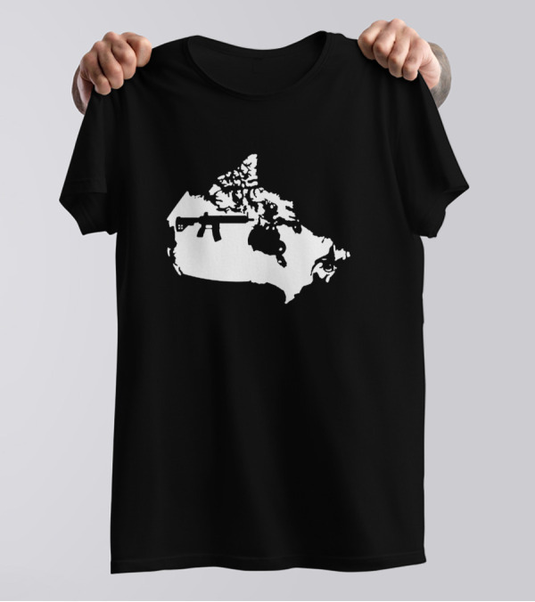 Keep Canada Tactical Map Rifle T-Shirt