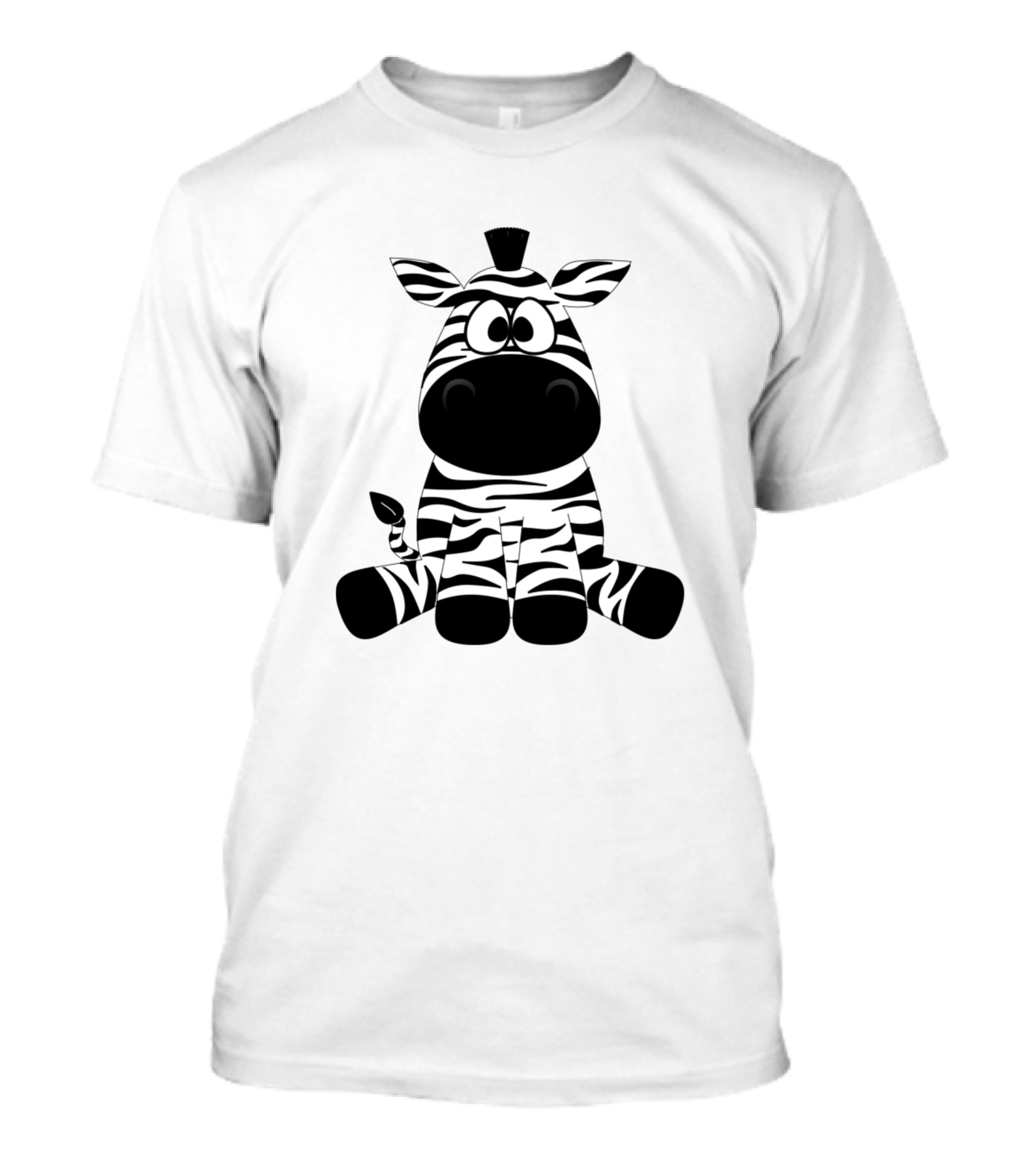 Kinder Zebra Baby Flauschig Kuscheln Zoo Zirkus Cartoon T-Shirt