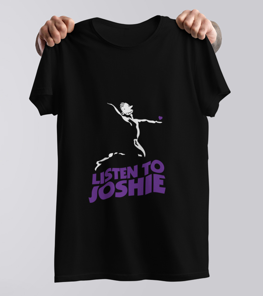 Listen To Joshie Flying Winged Character With Heart T-Shirt