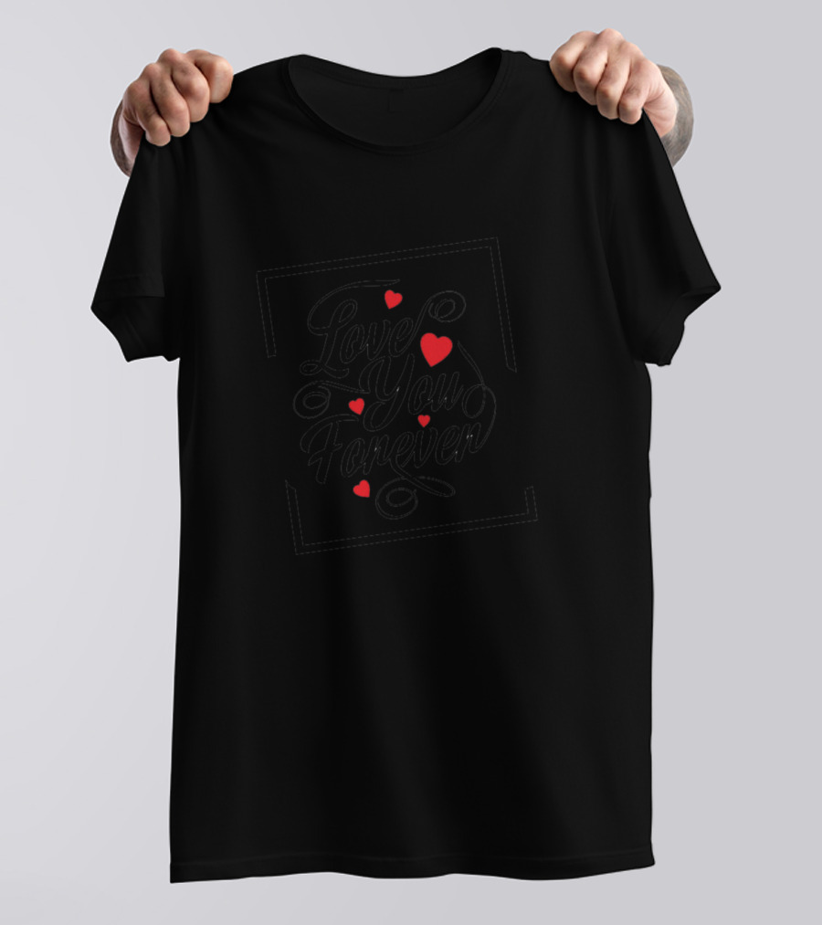 Love You Forever Heart Accents T-Shirt