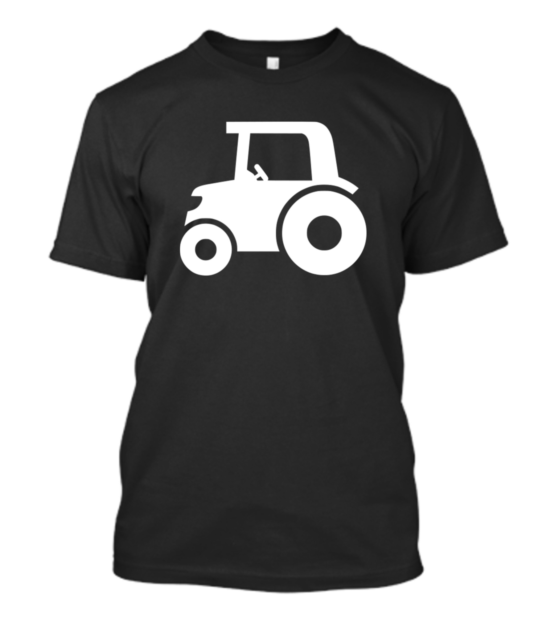 Lustiger Landwirte Bauern Bauer Traktor Silhouette In Wei Bau T-Shirt