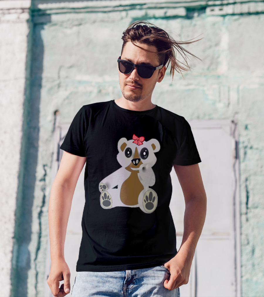 Lustiges Es Bärenbaby Mit Roter Schleife Tolles Kin T-Shirt