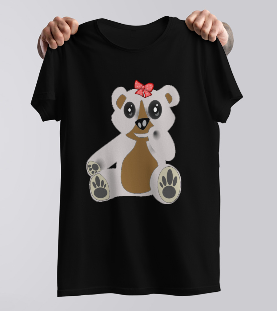 Lustiges Es Bärenbaby Mit Roter Schleife Tolles Kin T-Shirt