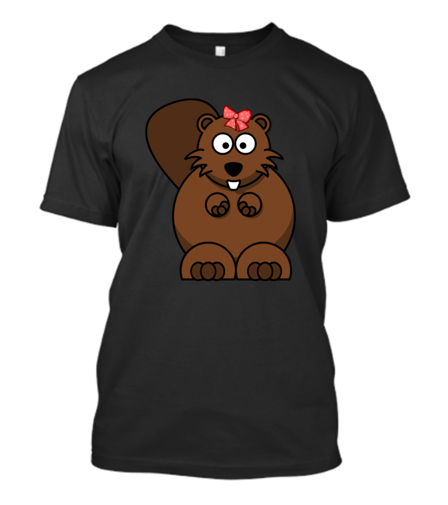 Lustiges Biber Baby Mit Schleife Kinder Kleidung T-Shirt