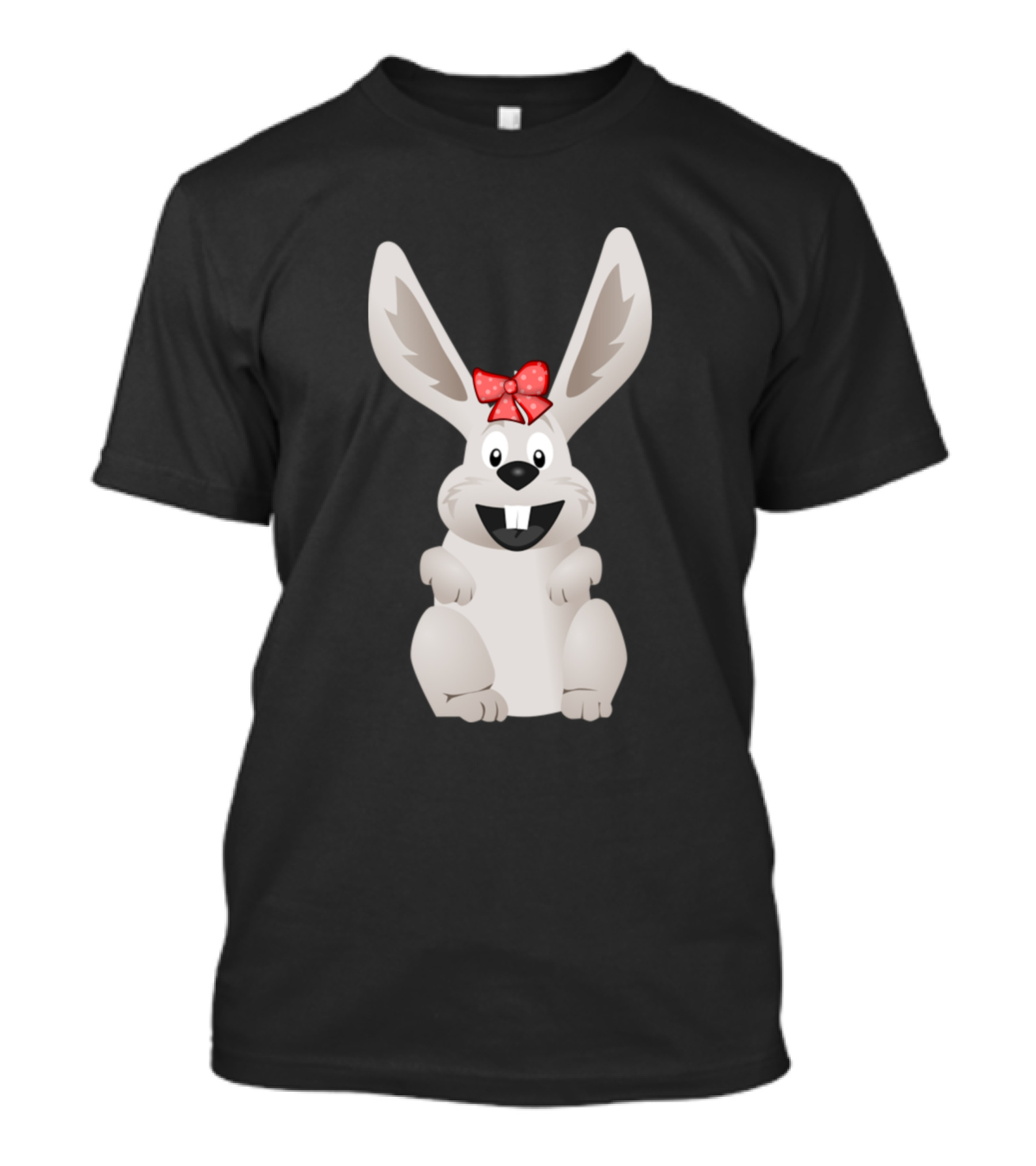 Lustiges Hasen Baby Mit Roter Schleife Tolles Kin Motiv T-Shirt