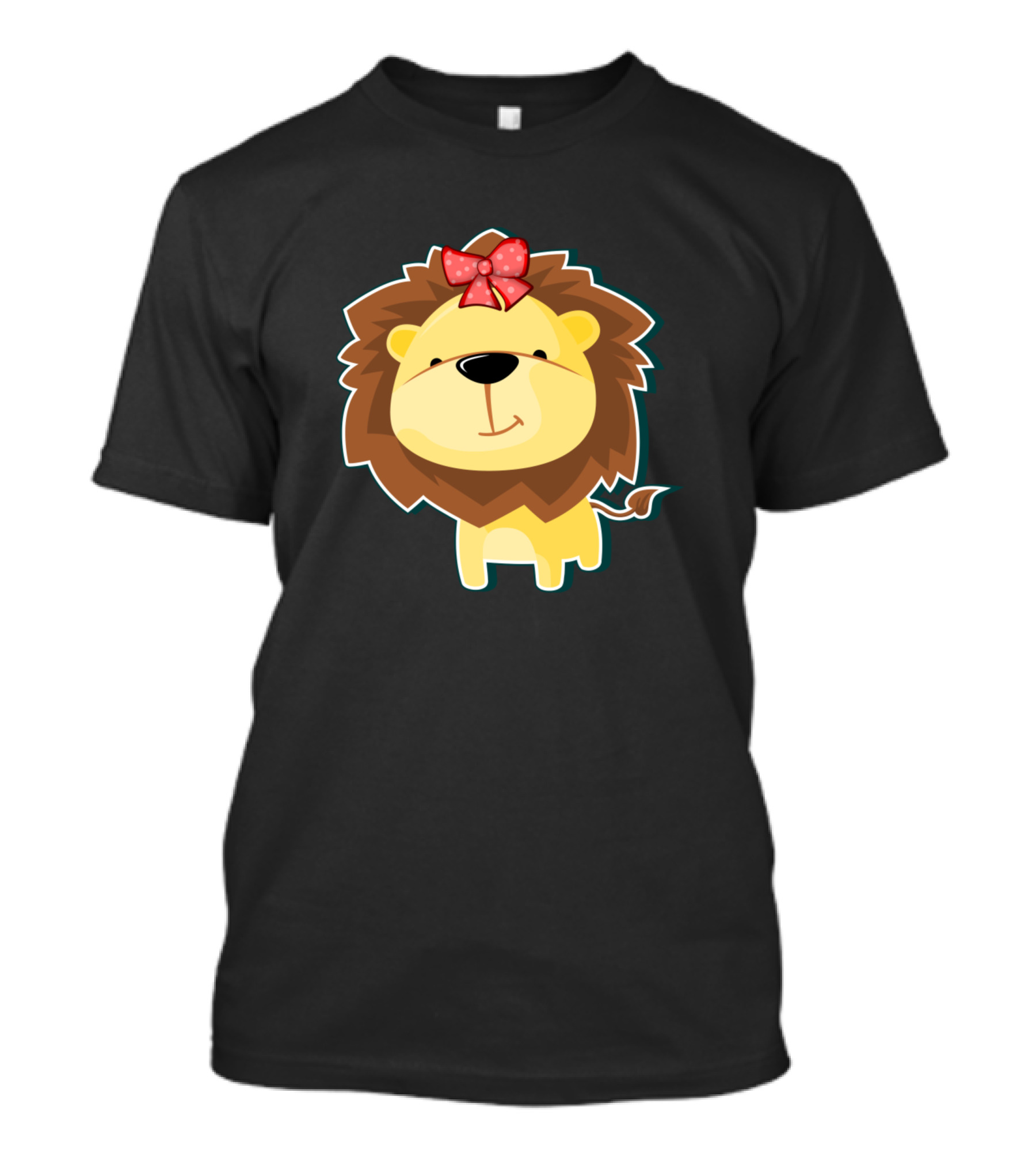 Lustiges Es L Wen Baby Mit Schleife Tolles Kin Süßes Löwenbaby Comic T-Shirt
