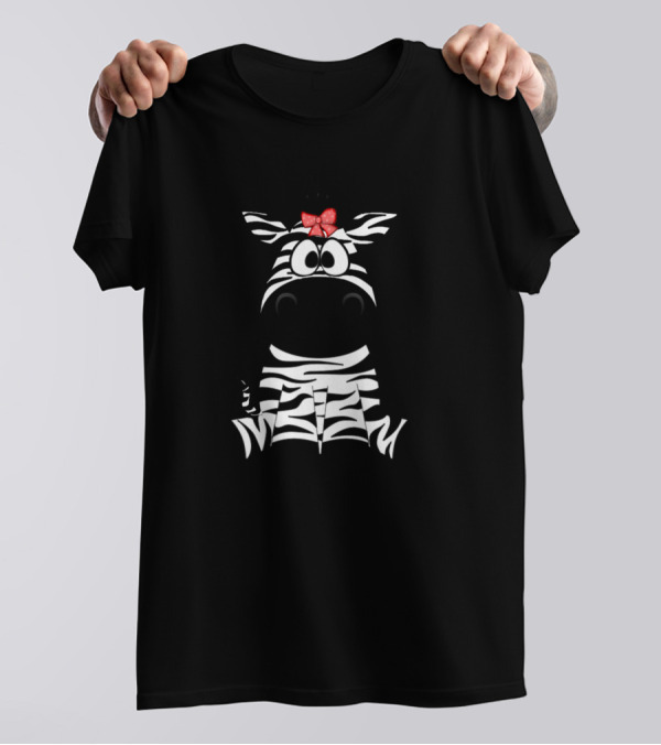 Lustiges Zebra Baby Mit Schleife Tolles Kin Kinder T-Shirt