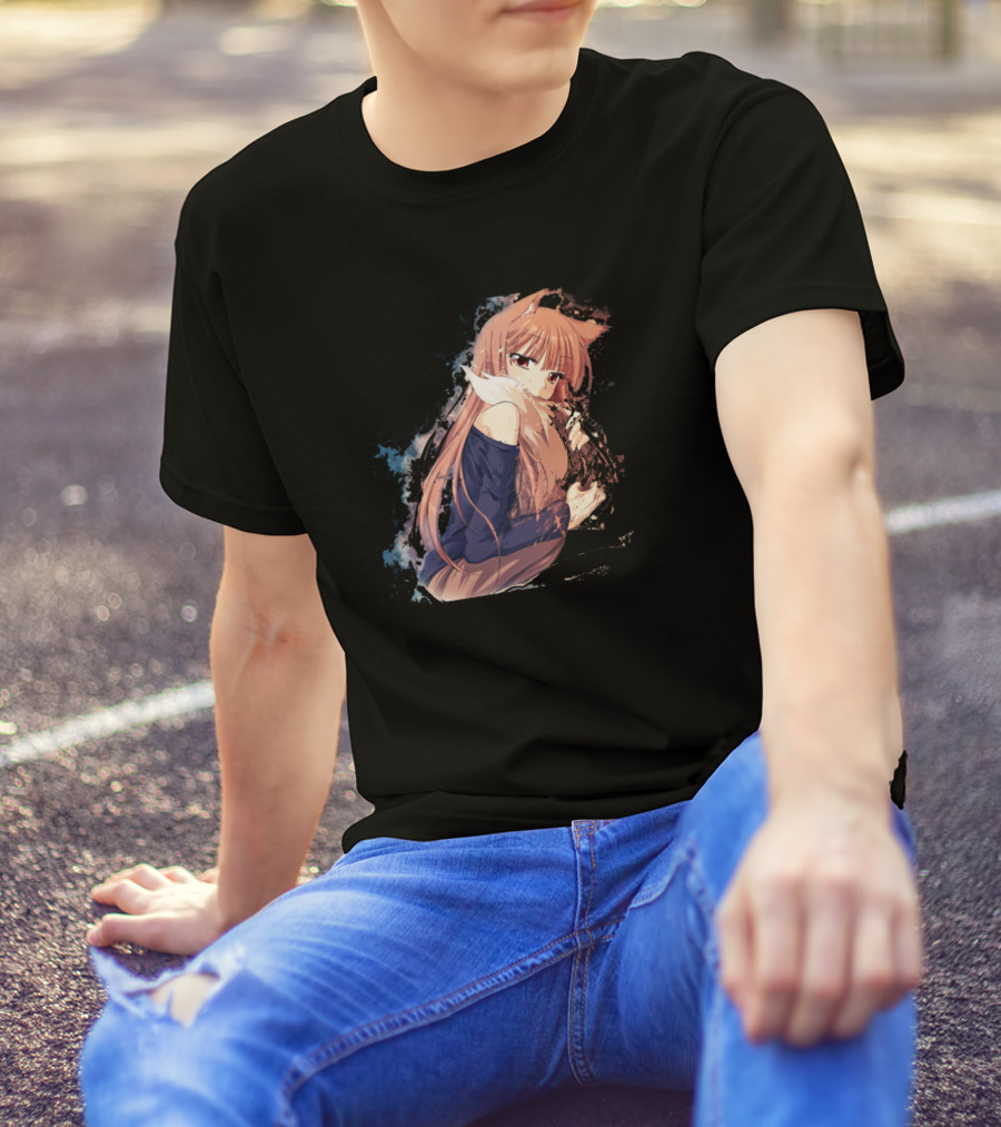 Manga Anime Spice And Wolf Holo Character T-Shirt