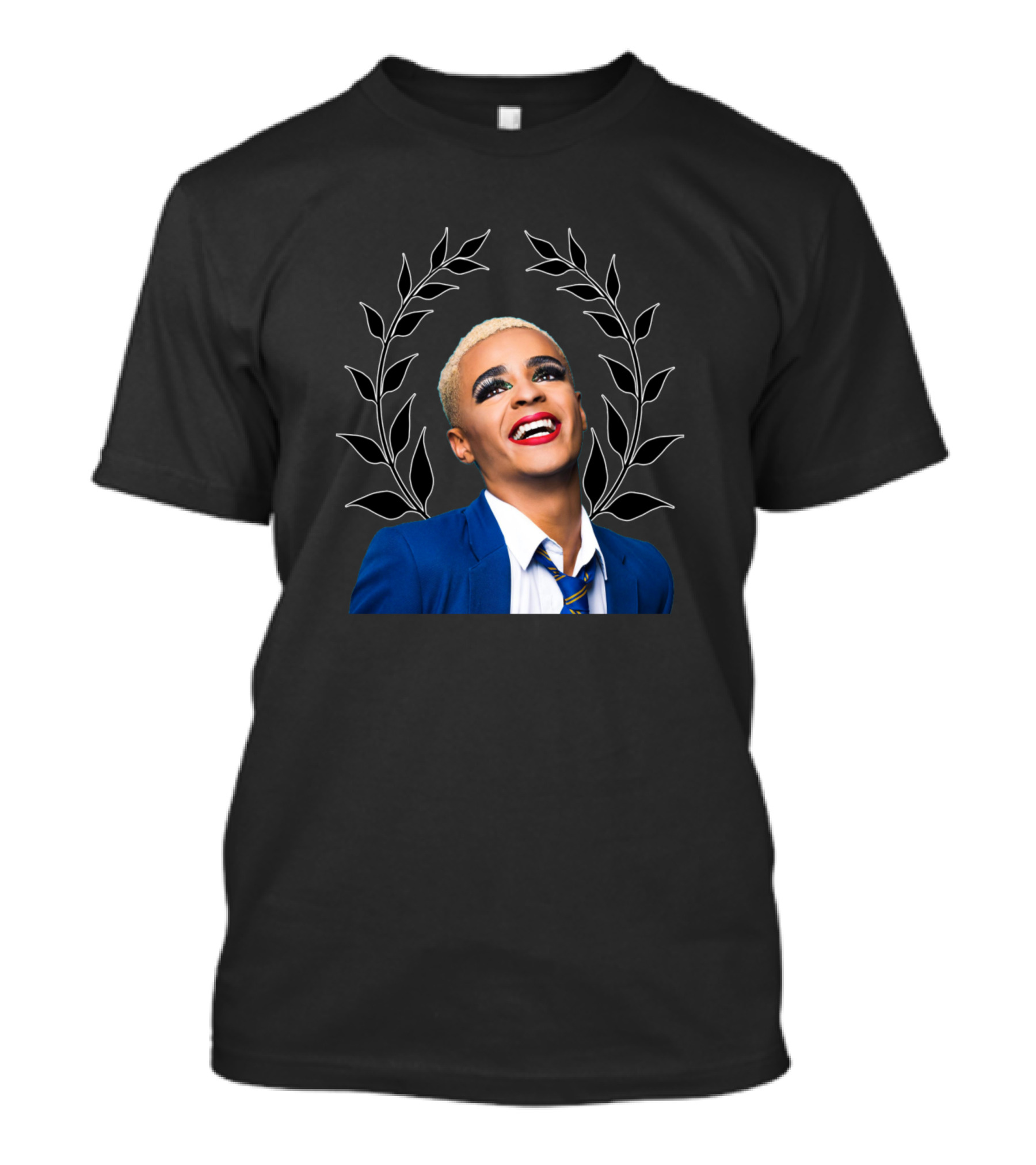 Max Harwood Everybody's Talking About Jamie Bold Character Portrait With Stylish Laurel T-Shirt