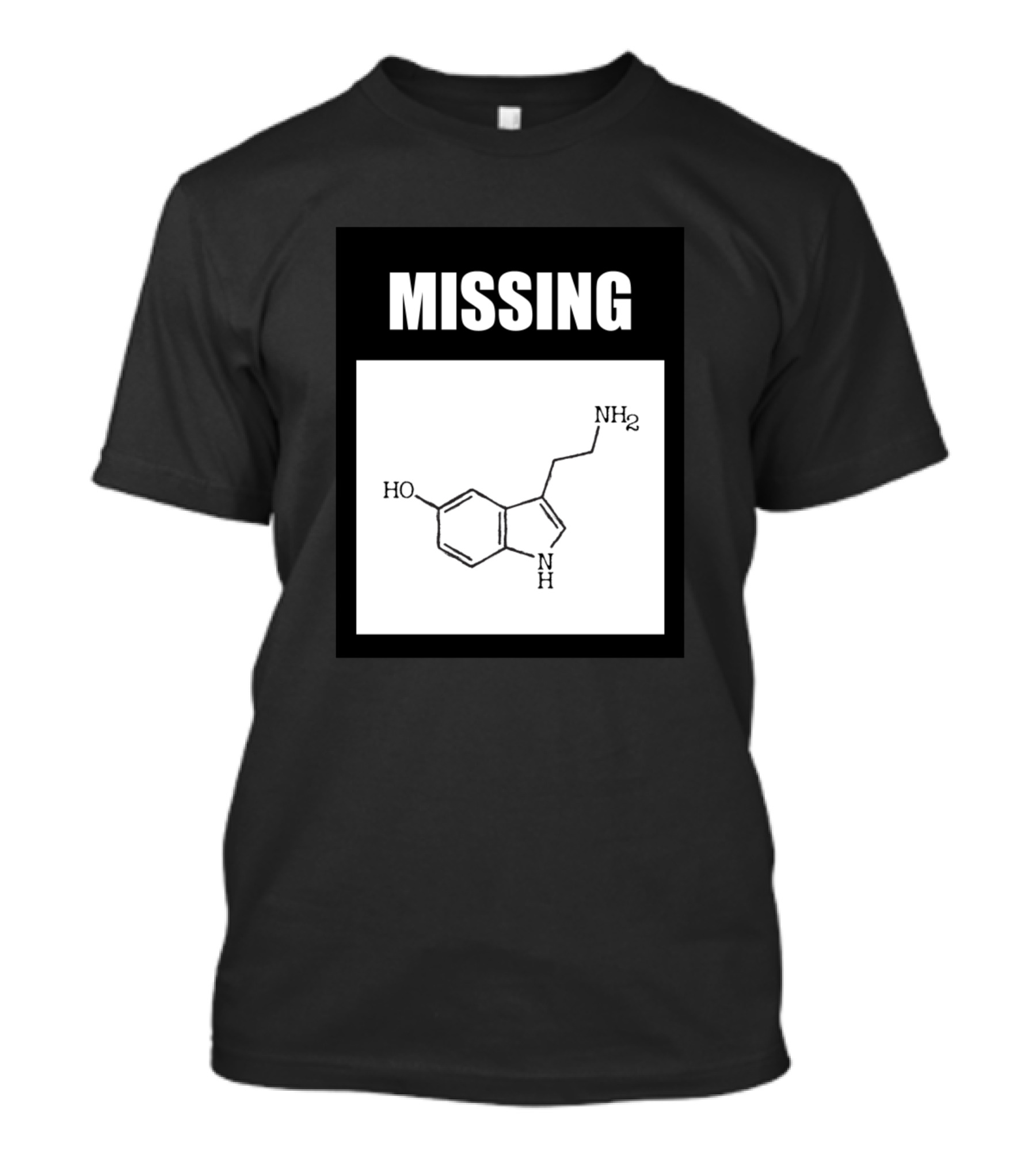 Missing Serotonin Molecule Chemistry T-Shirt