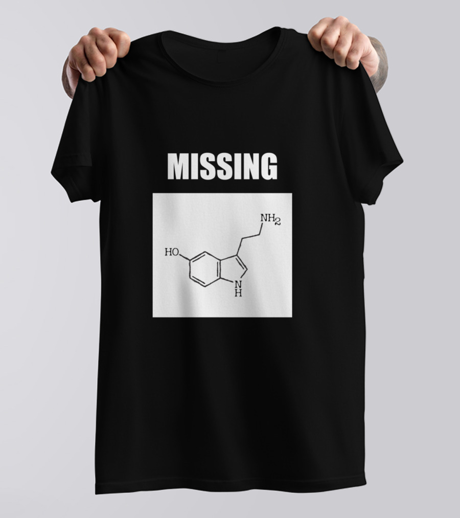 Missing Serotonin Molecule Chemistry T-Shirt