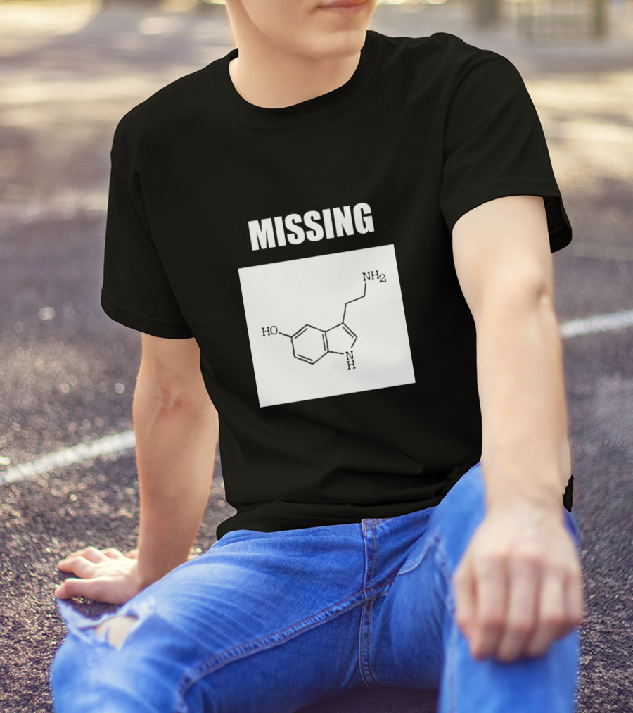 Missing Serotonin Molecule Chemistry T-Shirt