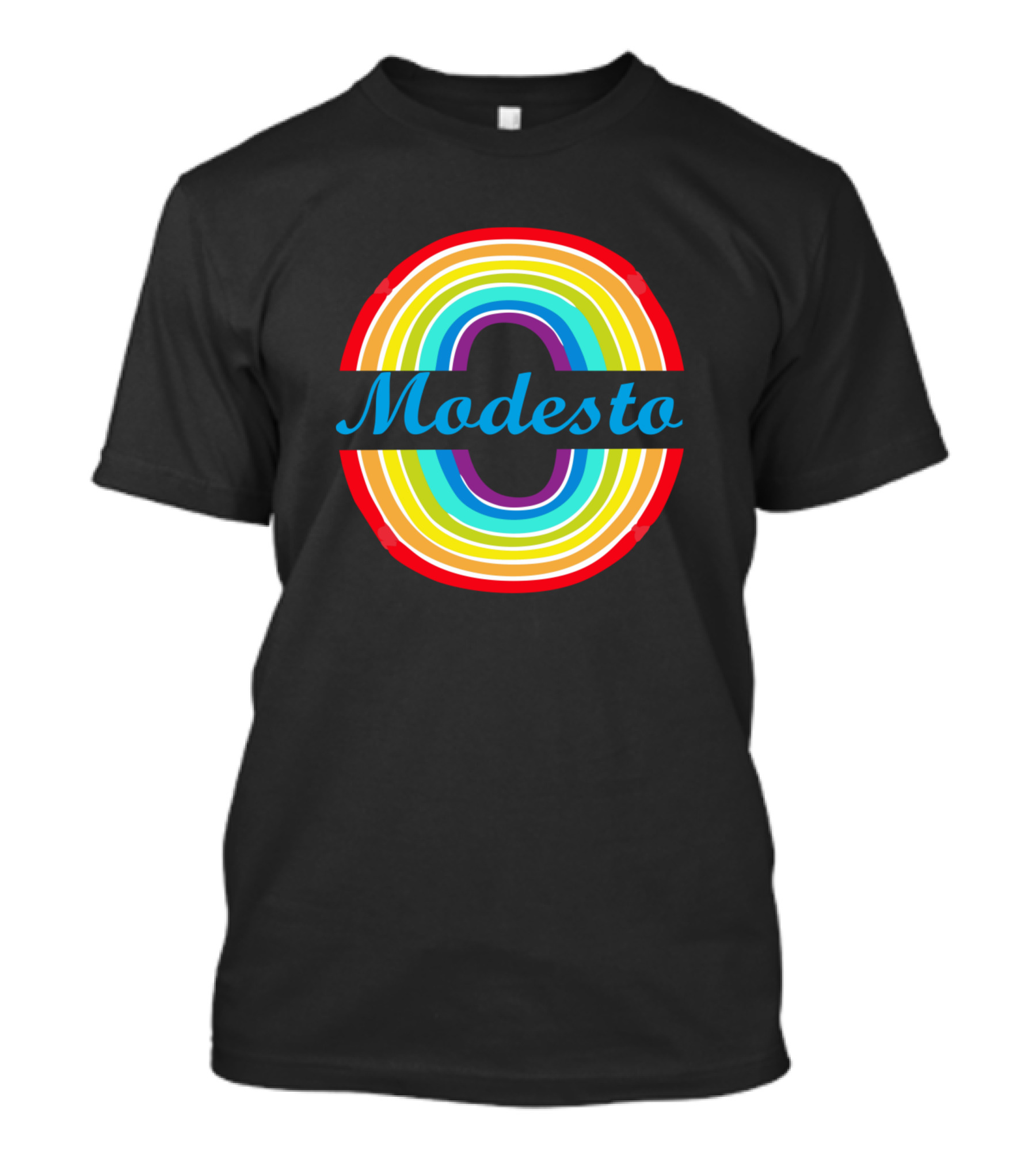 Modesto Rainbow Circle Burst T-Shirt