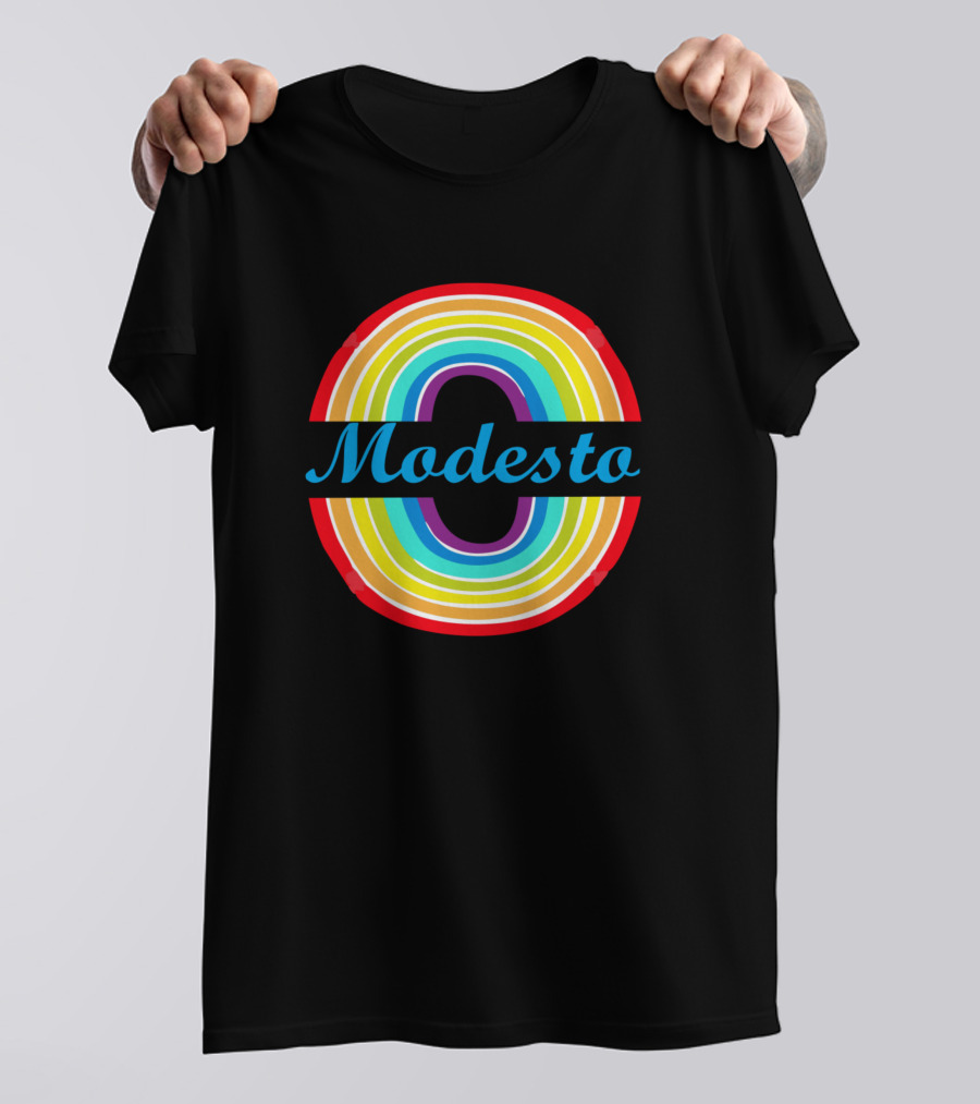 Modesto Rainbow Circle Burst T-Shirt