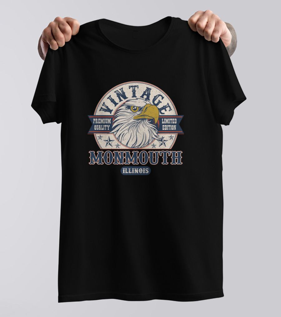 Monmouth Illinois Vintage Eagle T-Shirt
