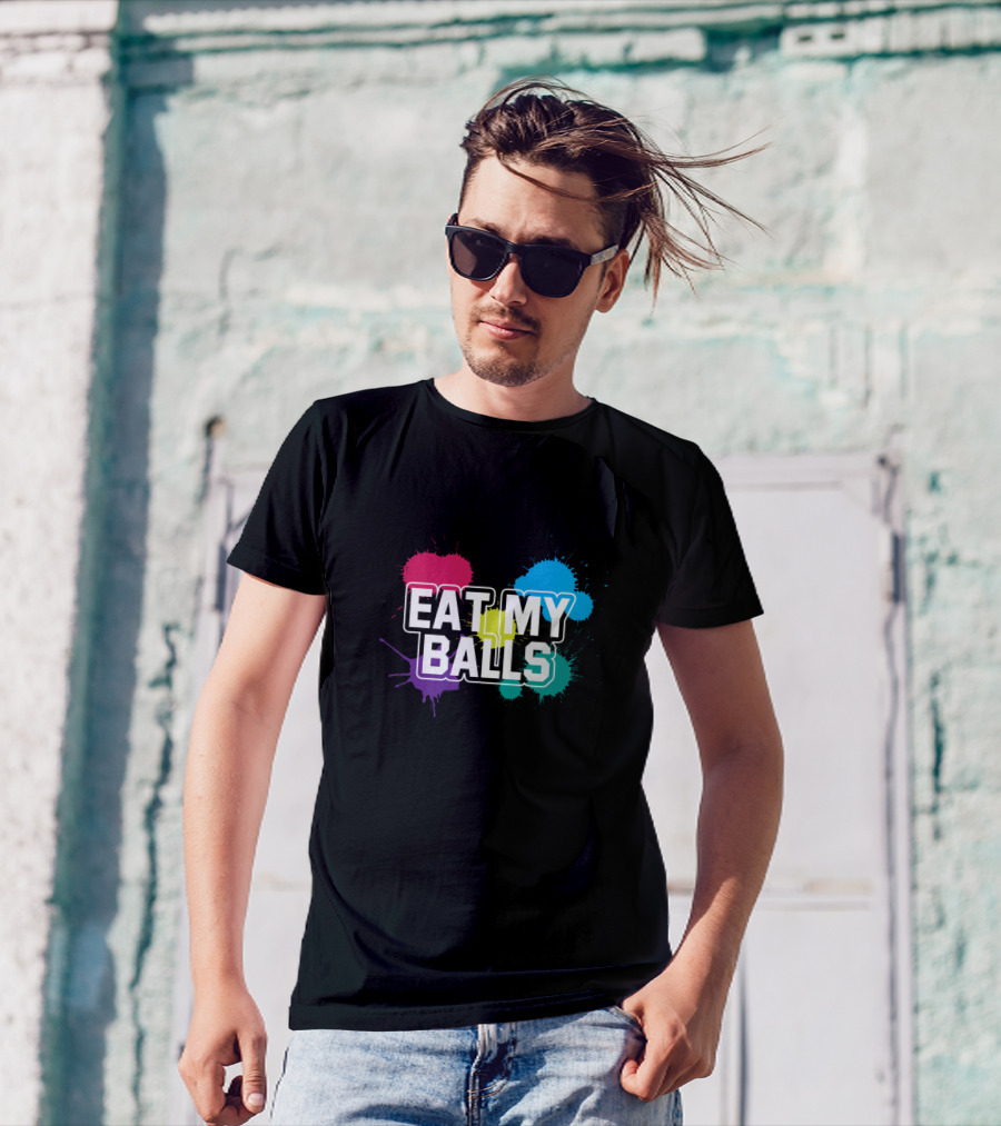 Eat My Balls Paintball Player Woodsball Paintballer T-Shirt