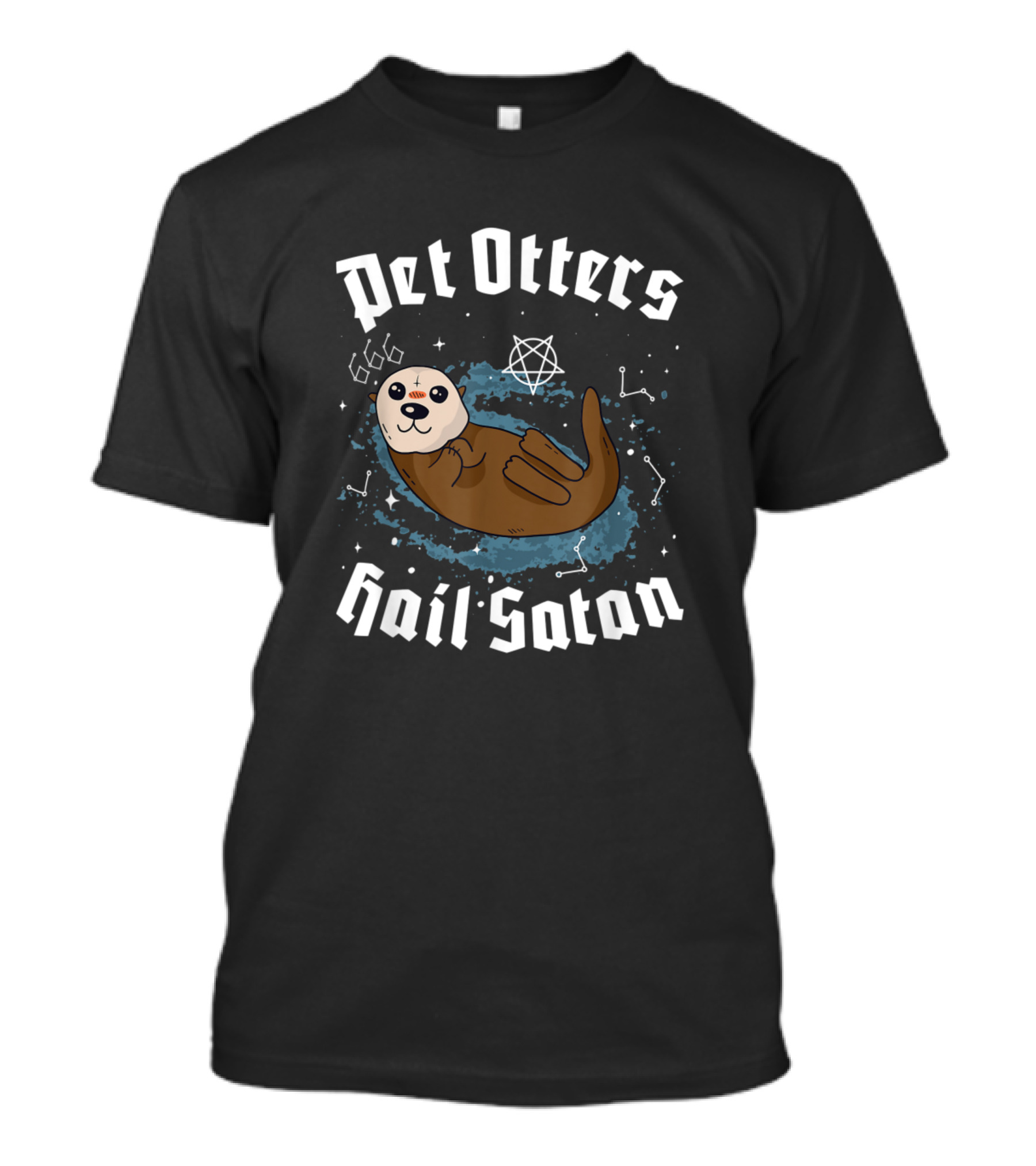 Pet Otters Hail Satan Kawaii Astrology Wit T-Shirt