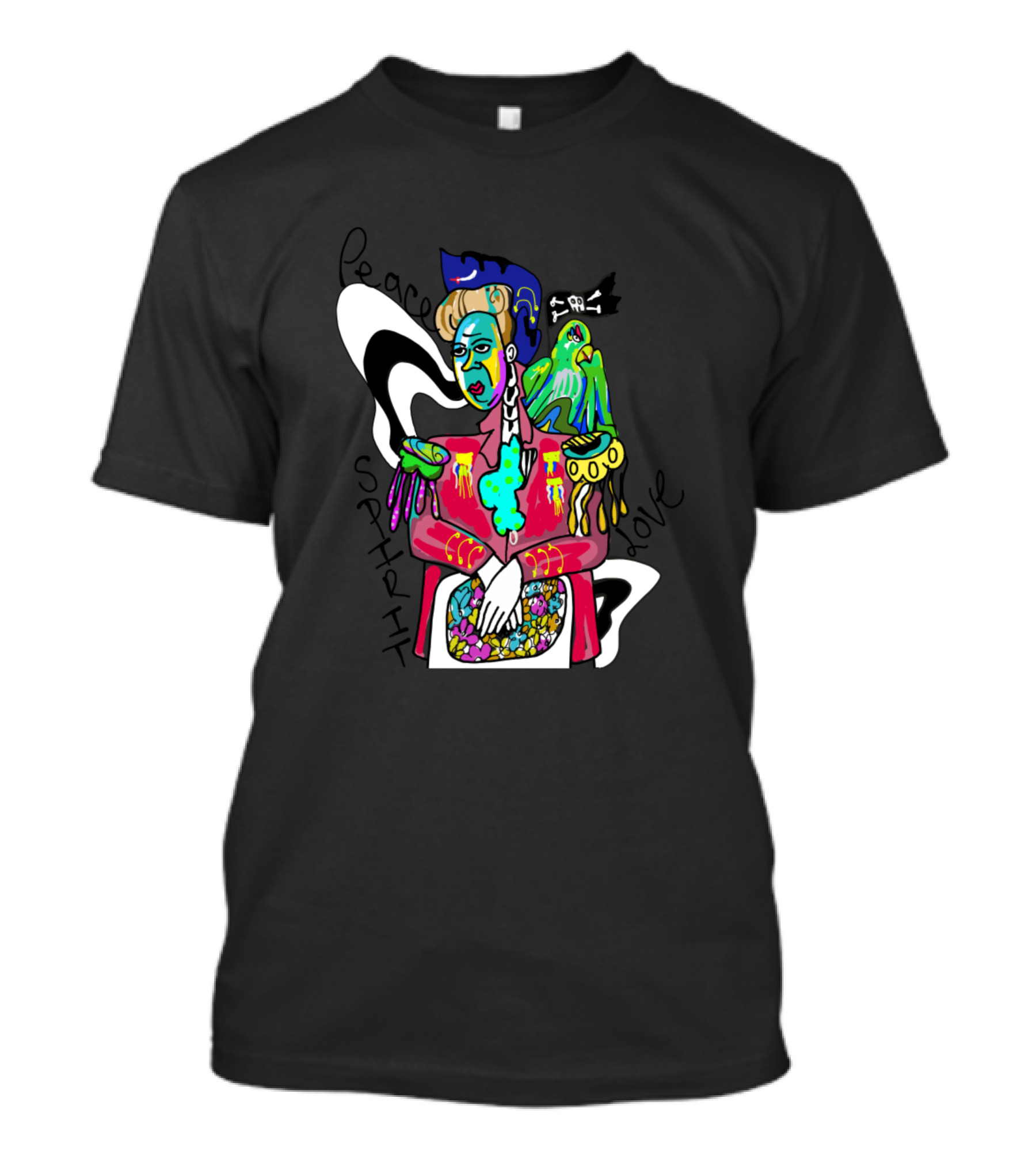 Peace Spirit Pirate Love T-Shirt