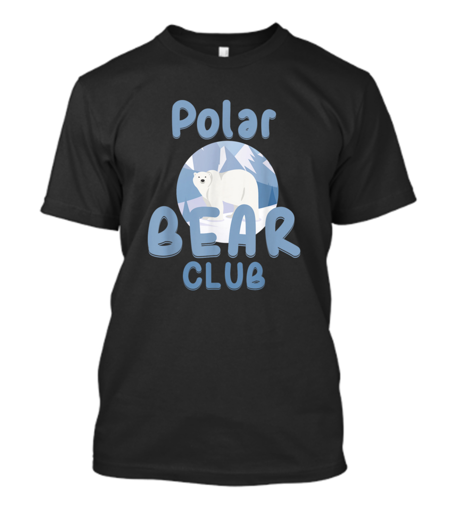 Polar Bear Club Snow Ice Animal Bear Arctic Scene T-Shirt