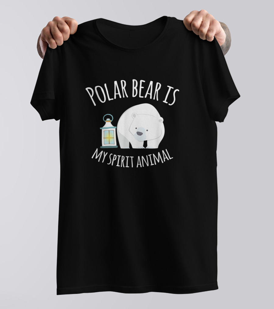 Polar Bear Is My Spirit Animal Lantern Ice Bear T-Shirt