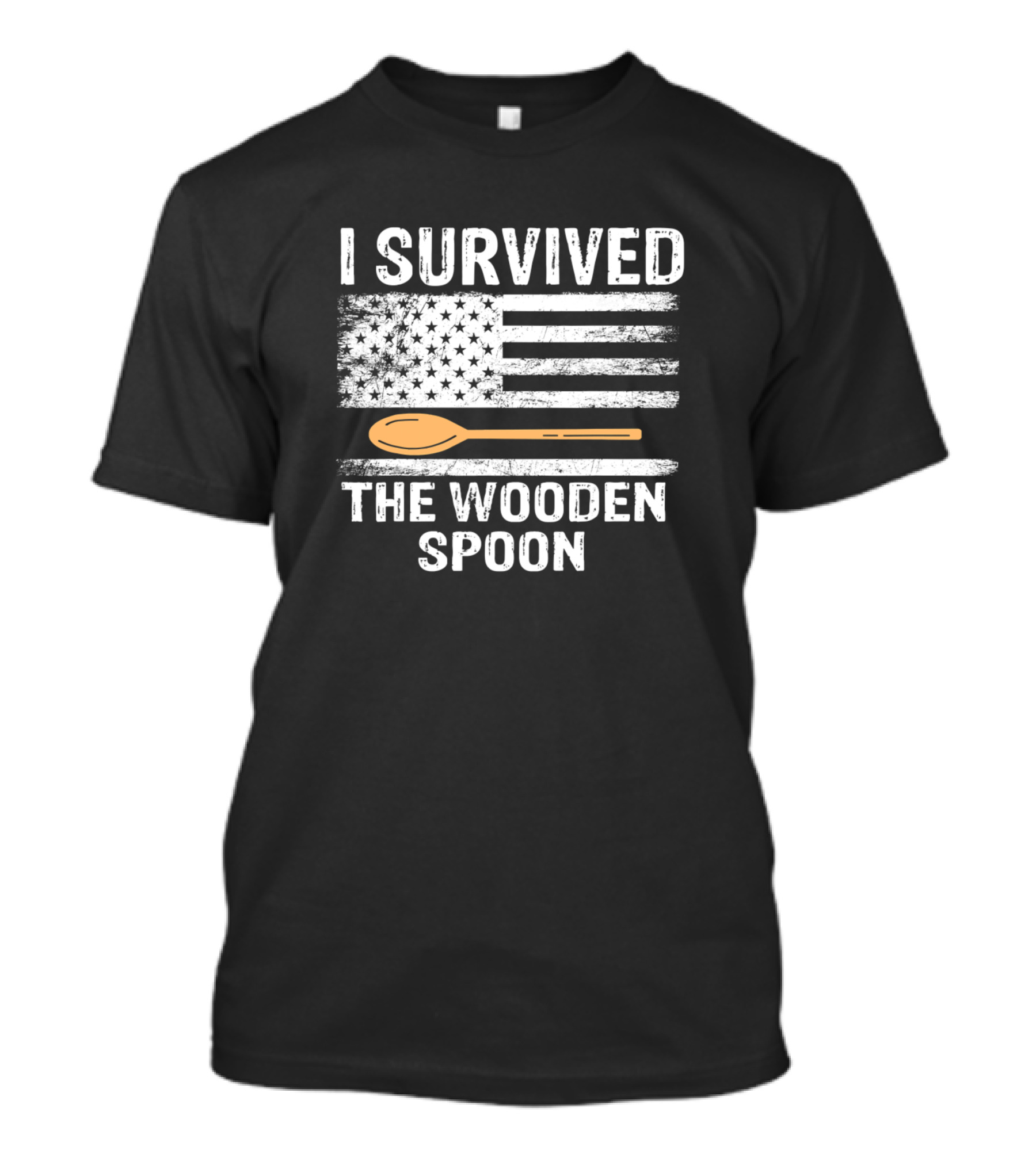 I Survived The Wooden Spoon American Flag T-Shirt