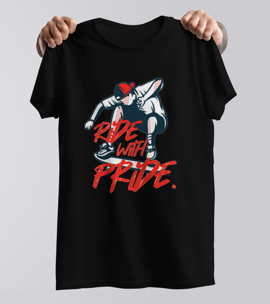 Ride With Pride Skateboarding Passion T-Shirt