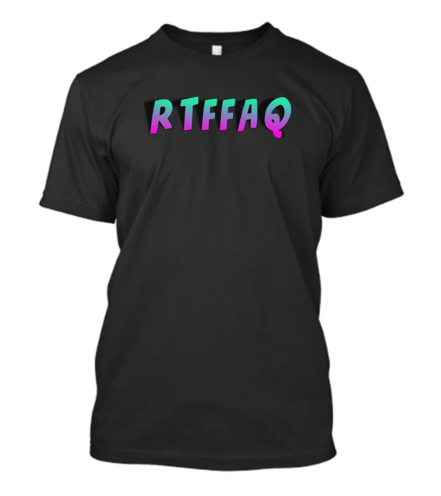 RTFFAQ Gradient Text T-Shirt