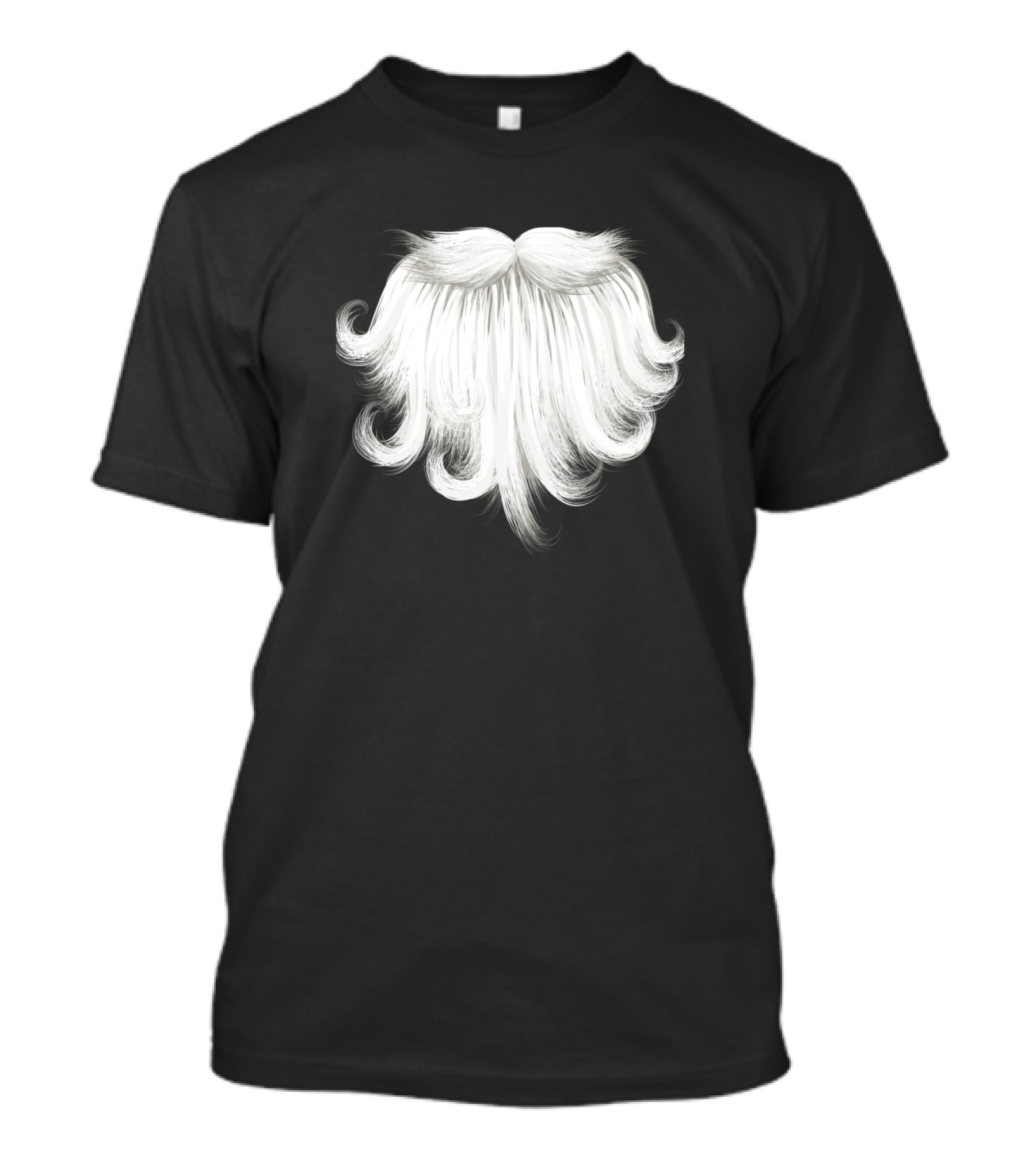 Santa Beard White Curly Festive T-Shirt