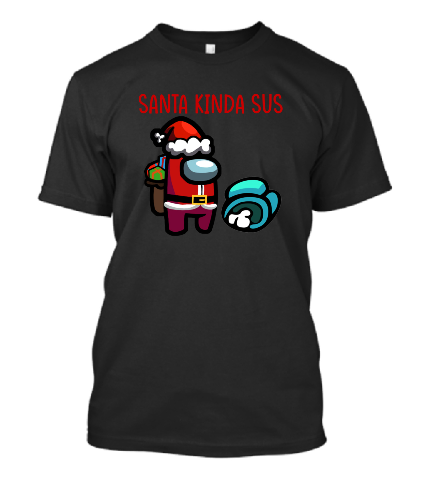 Santa Kinda Sus Among Us Christmas Crossover Crewmate T-Shirt