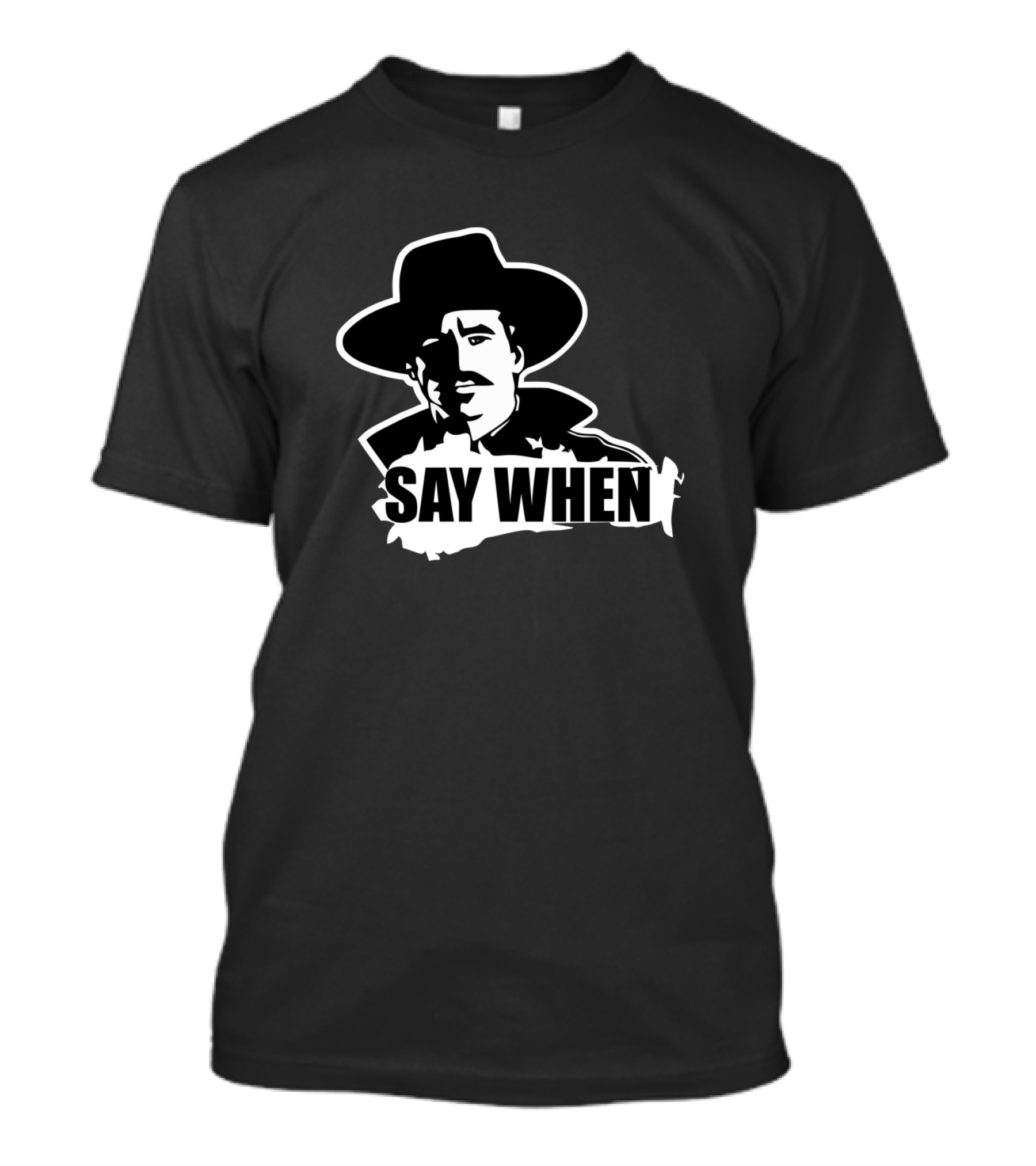 Doc Holliday Say When Western Movie T-Shirt