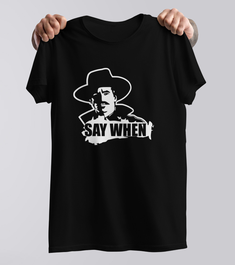 Doc Holliday Say When Western Movie T-Shirt
