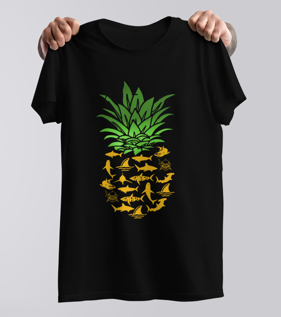 Shark Pineapple Tropical Encounter T-Shirt