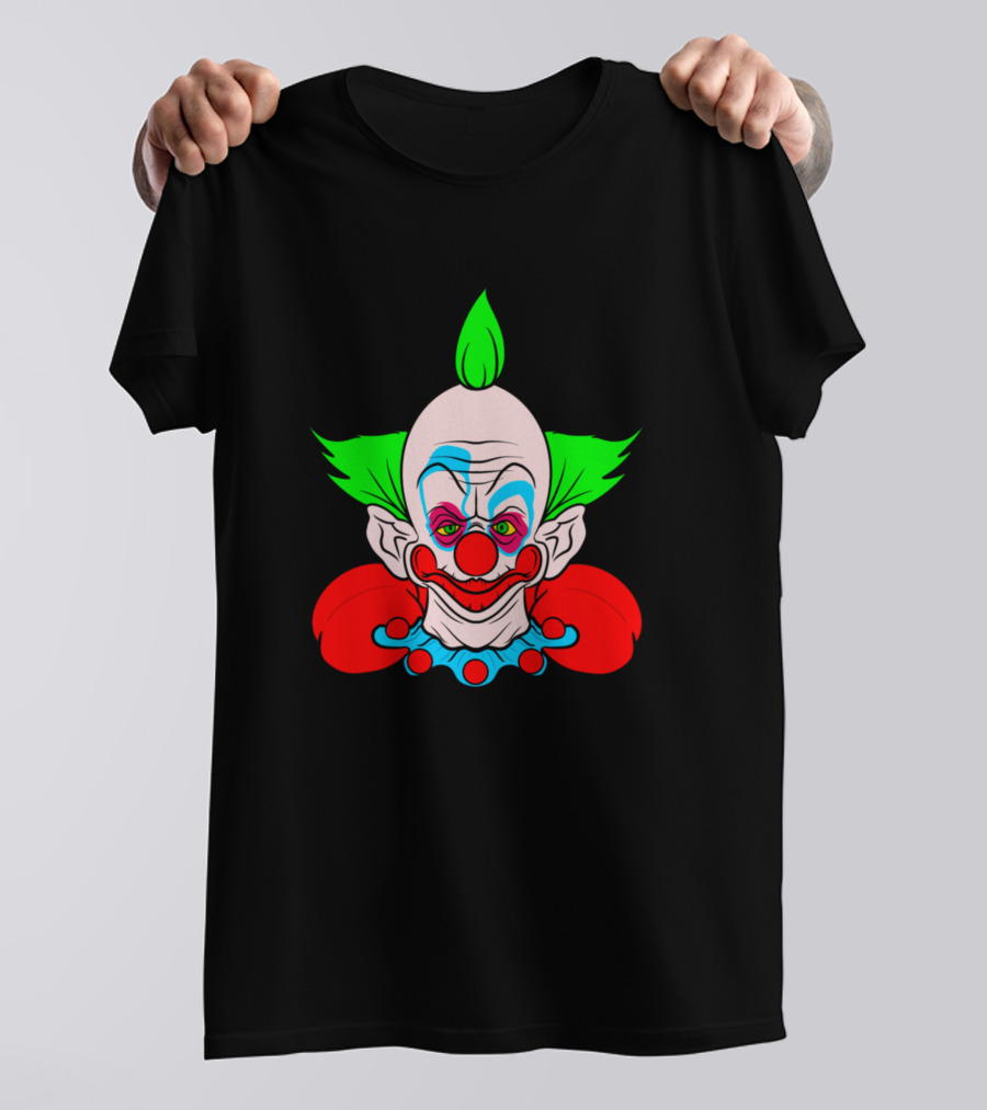Shorty Creepy Clown Neon Hair Comic T-Shirt