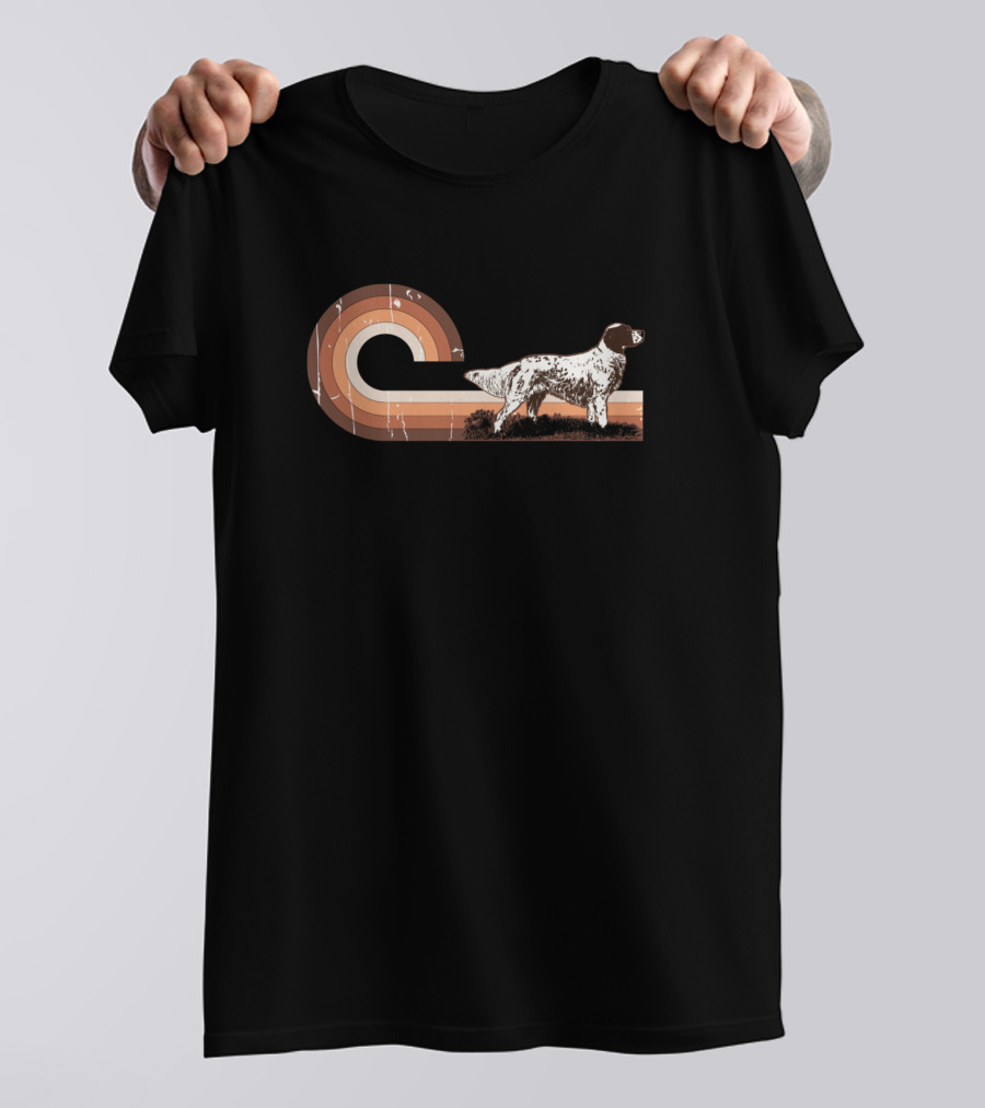 Small Munsterlander Pointer Retro Dog T-Shirt
