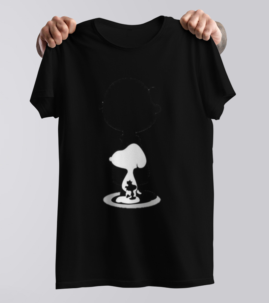 Snoopy Black And White Reflected T-Shirt