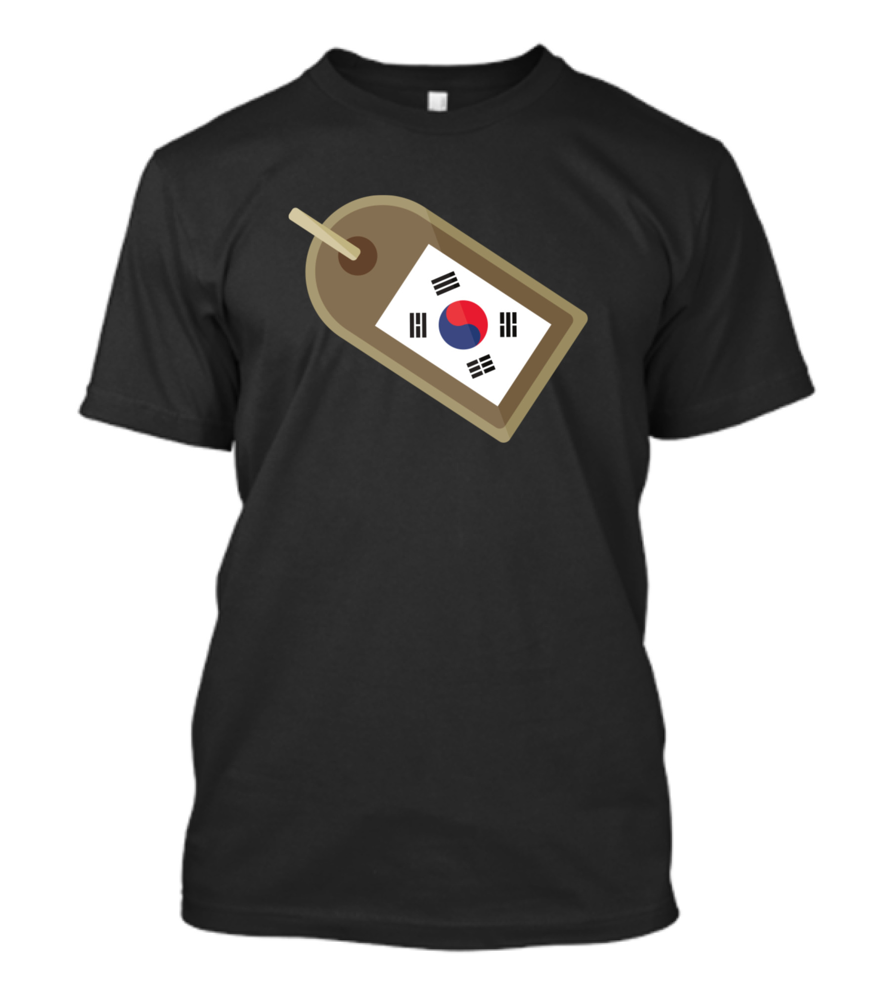 South Korea Tag With Korean Flag T-Shirt