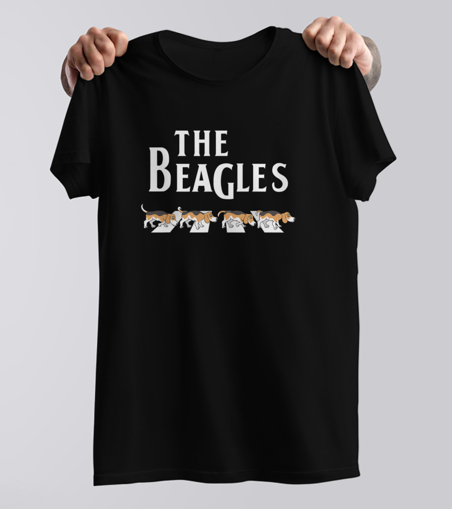 The Beagles Funny Beagle Owner Dog Music Love Abbey Road T-Shirt