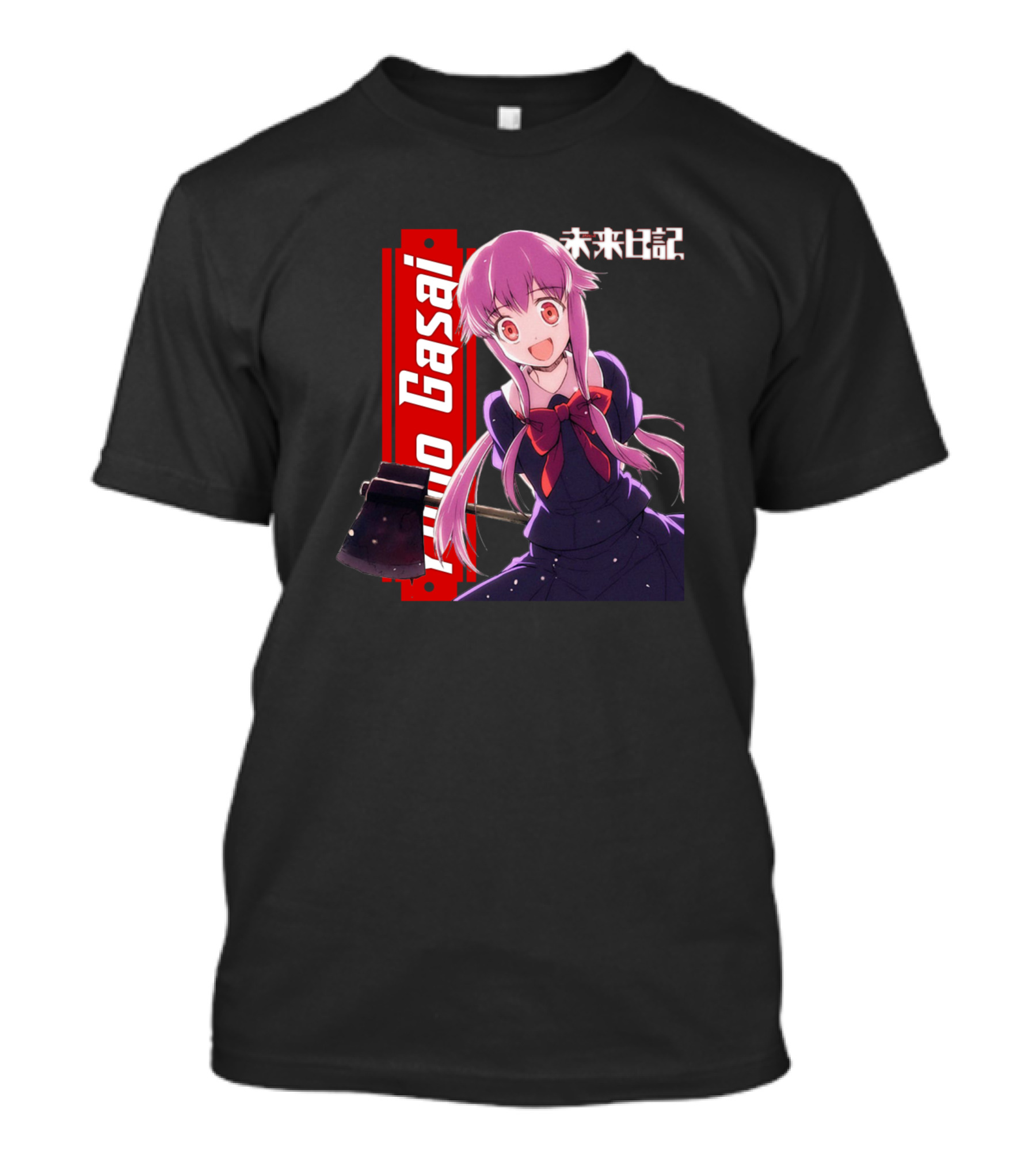 Yuno Gasai Mirai Nikki Future Diary Anime Character T-Shirt