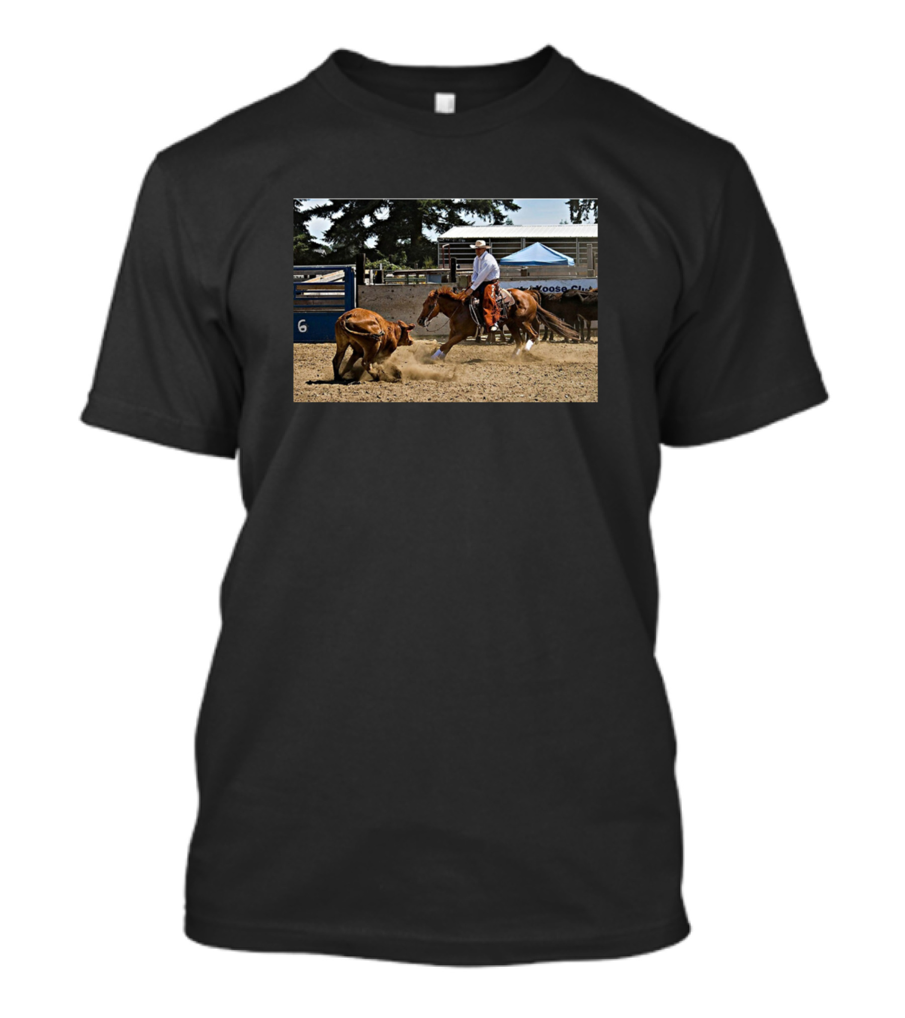 The Cuttin Horse Roping Cowboy Riding Arena Ranch Event T-Shirt