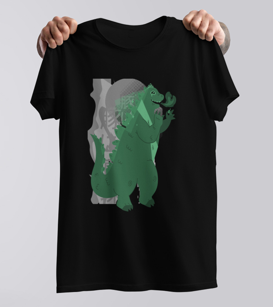 The Dino Bride T-Rex Wedding Veil And Tiara T-Shirt