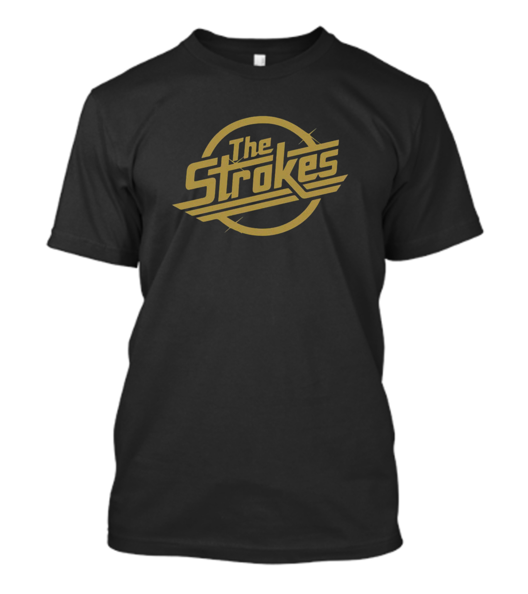 The Strokes Gold Retro Band T-Shirt