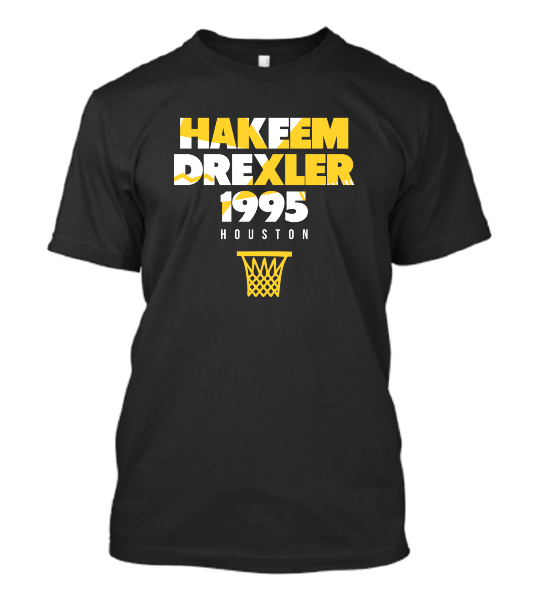 Hakeem Drexler Houston 1995 Basketball Nostalgia T-Shirt