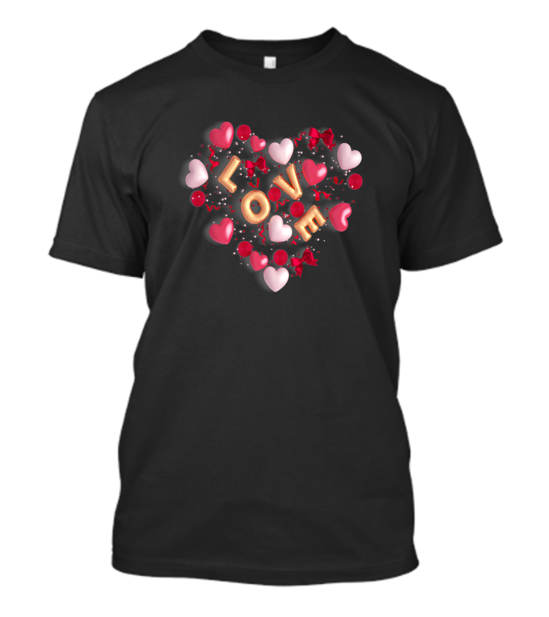 Love Heart Valentine Word T-Shirt