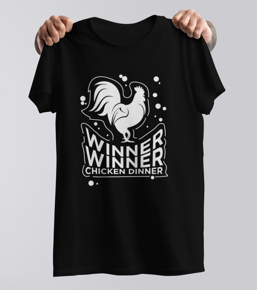 Winner Winner Chicken Dinner Gamer Rooster Victory T-Shirt