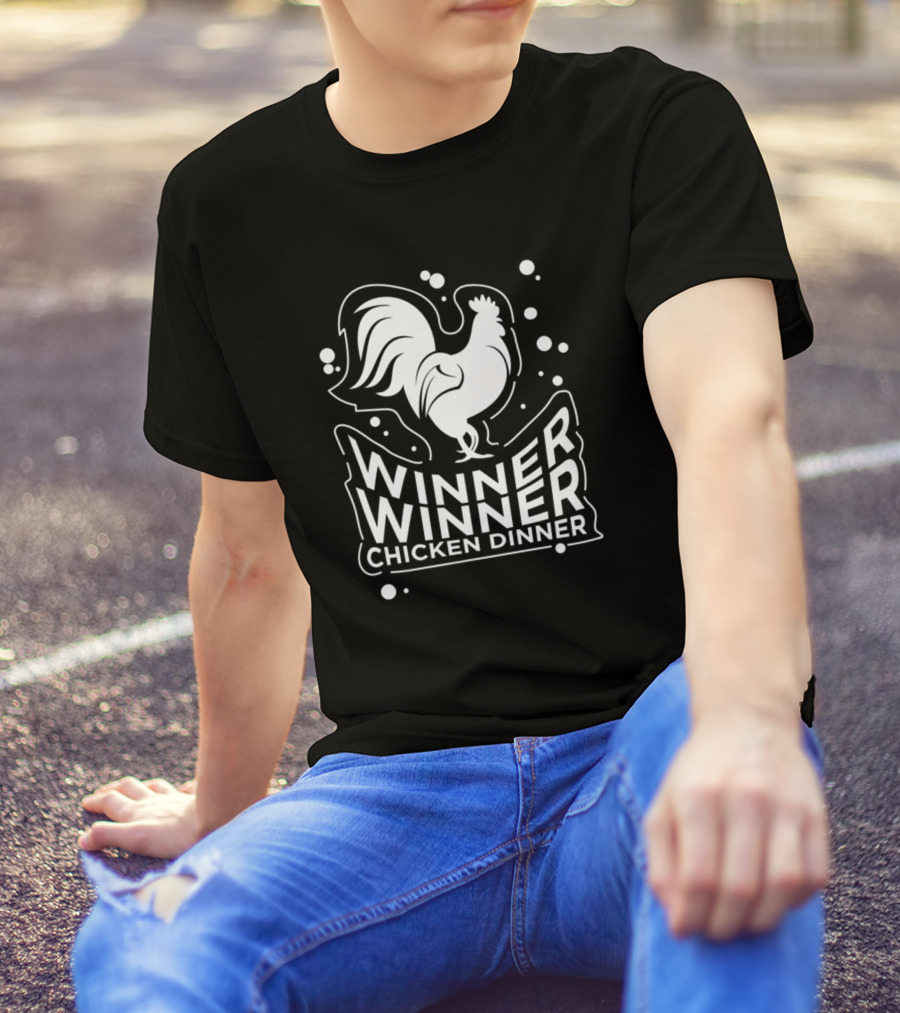Winner Winner Chicken Dinner Gamer Rooster Victory T-Shirt