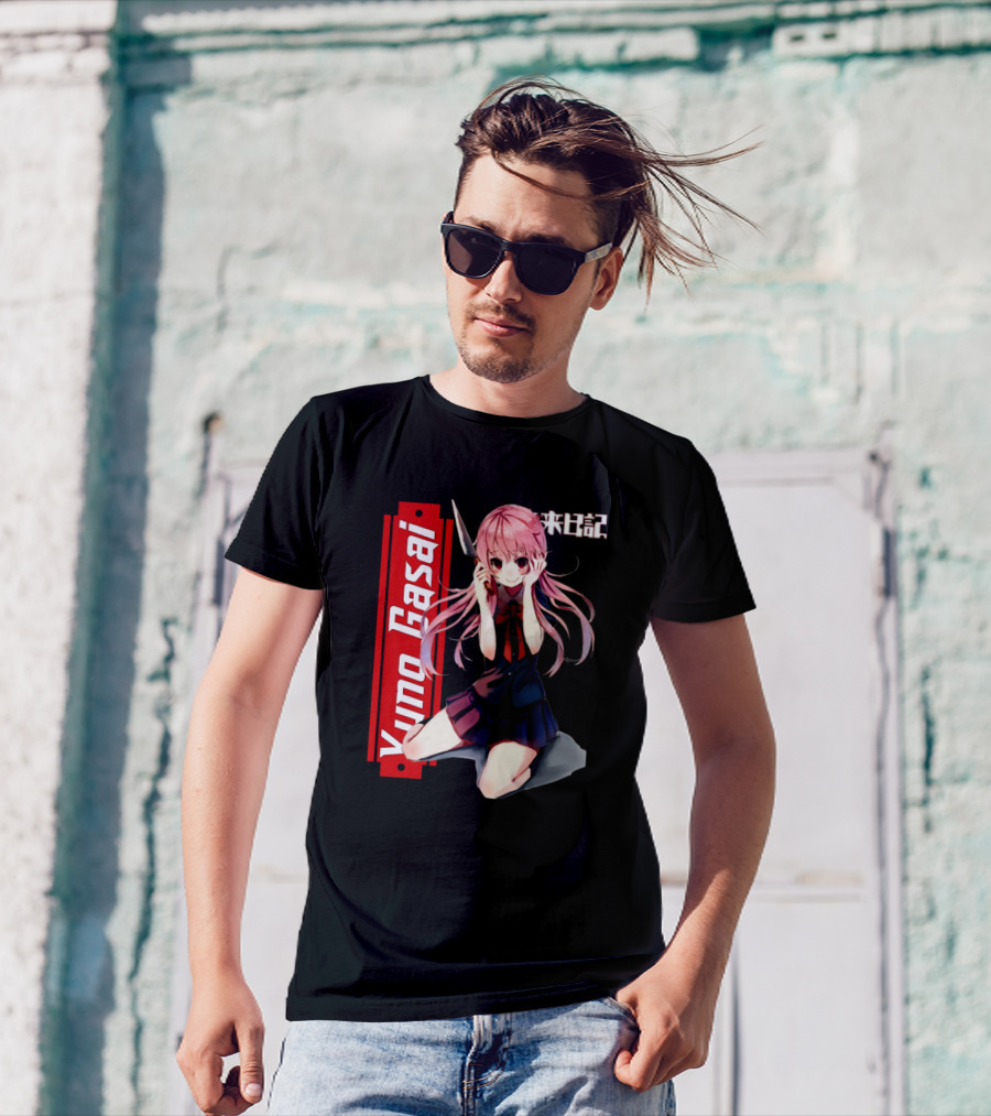 Yuno Gasai Mirai Nikki Knife Scene T-Shirt