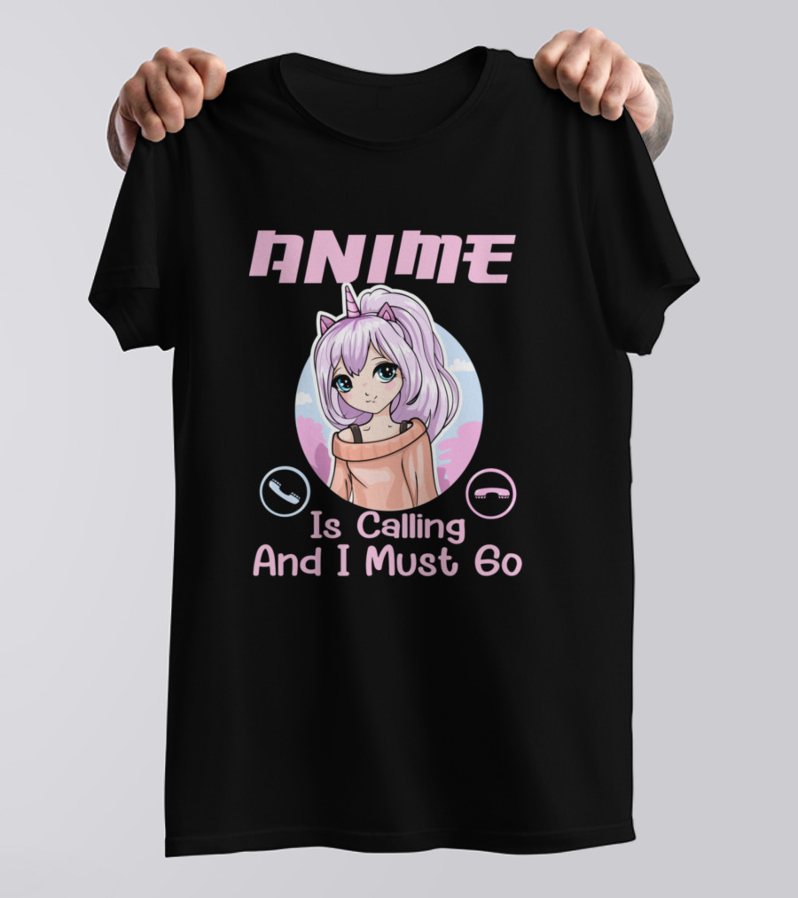 Anime Is Calling And I Must Go Cute Manga Teen Pastel Aesthetic Kawaii T-Shirt