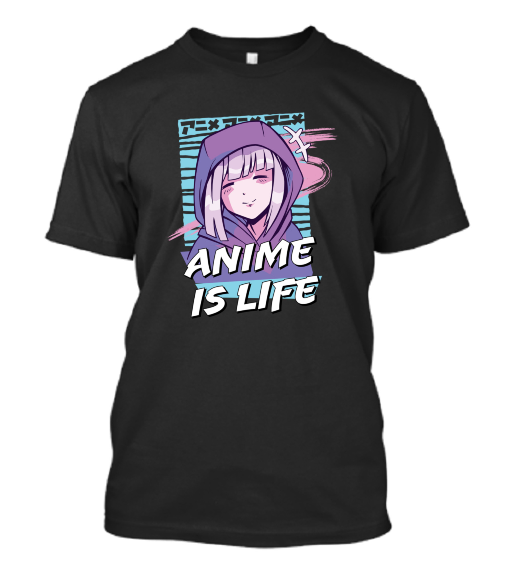 Anime Is Life Cute Anime Girl Otaku Hoodie Aesthetic T-Shirt